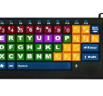 KinderBoard QWERTY (White on Multi-Colored)